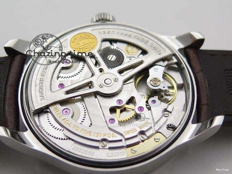 MIROTIME 0706 MoistureWicking Portuguese Real PR IW500704 ZF 1:1 Best Edition On Brown Leather Strap A52010 V 7311